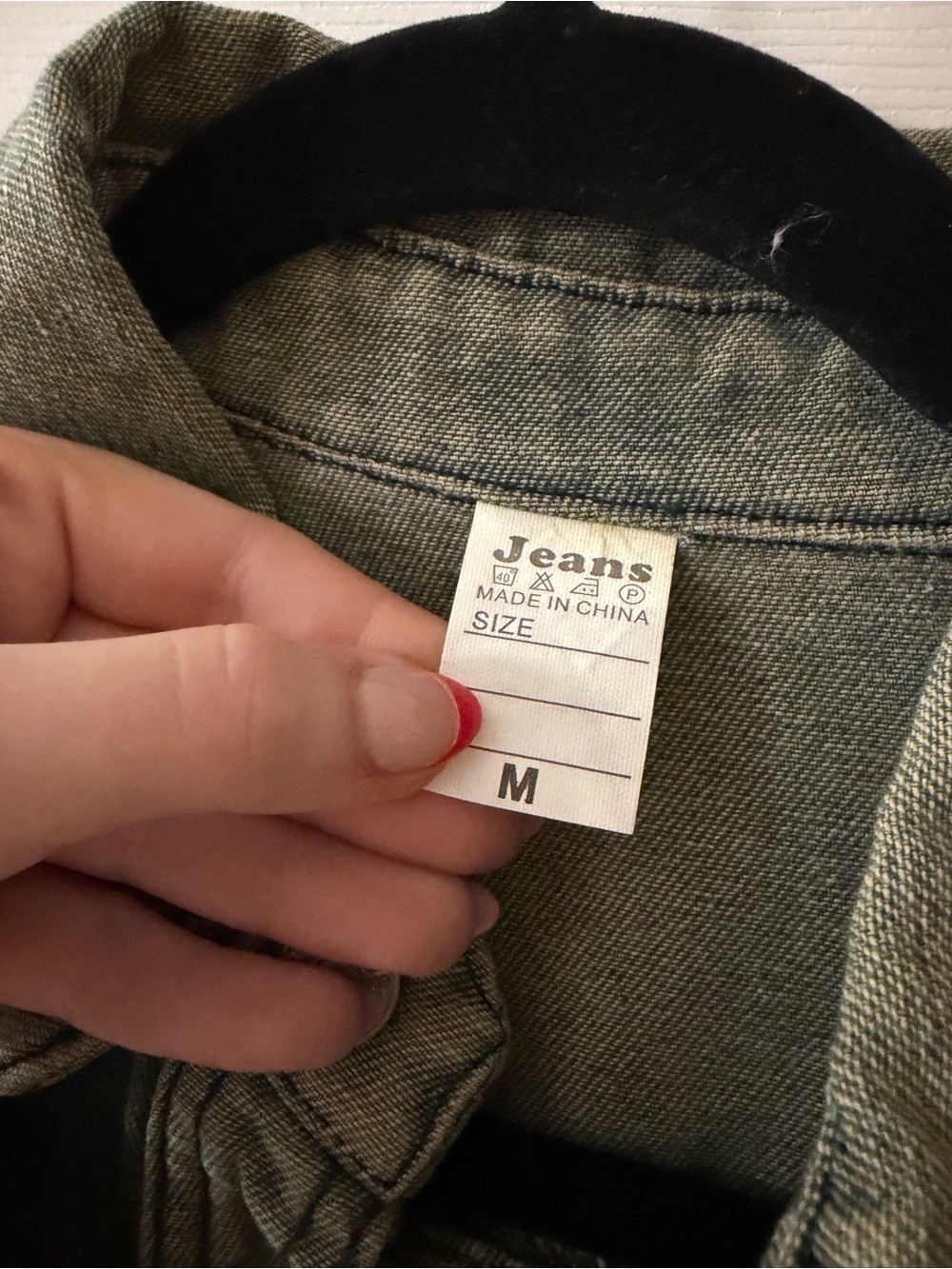 Women’s Green Washed Denim Dress- NWOT - Picture 5 of 6